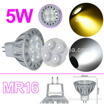 Wholesale 5w mr16 gu5.3 warm white led 12v light